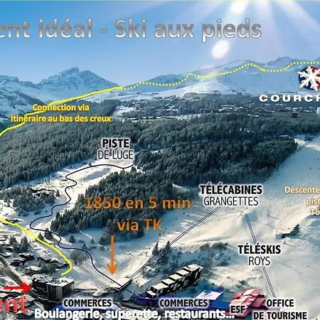 1550 - Veritable Aux Pieds - Les Tovets T2 - 47m2 - 4p Lägenhet